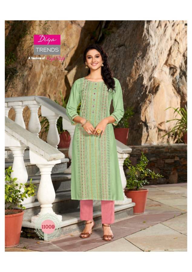 Gardencity 11 Fancy Ethnic Wear Rayon Designer Kurti Latest Collection